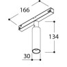 Tal Lighting NOBEL ELBOW TRACK 48V SINGLE Schienenleuchte