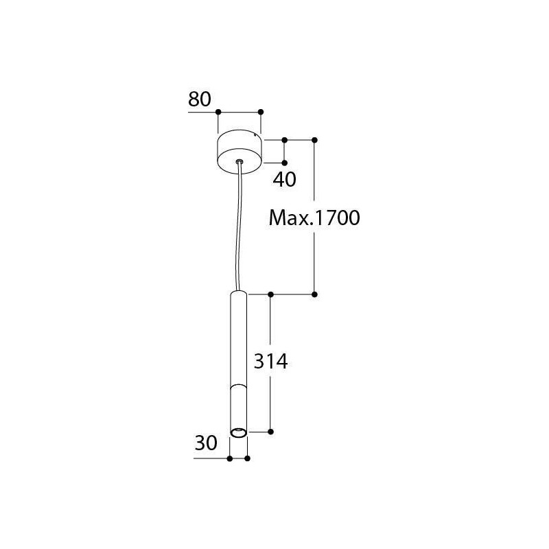 Tal Lighting NOBEL PI CI MAINS DIMM Hängelampe