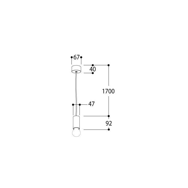 Tal Lighting NUTS SUSPENSION E27 Hängelampe