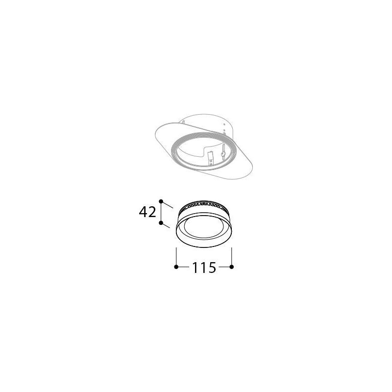 TAL ORBITAL IP65 TRIMLESS - FLOW CONTROL LOOK - recessed spot
