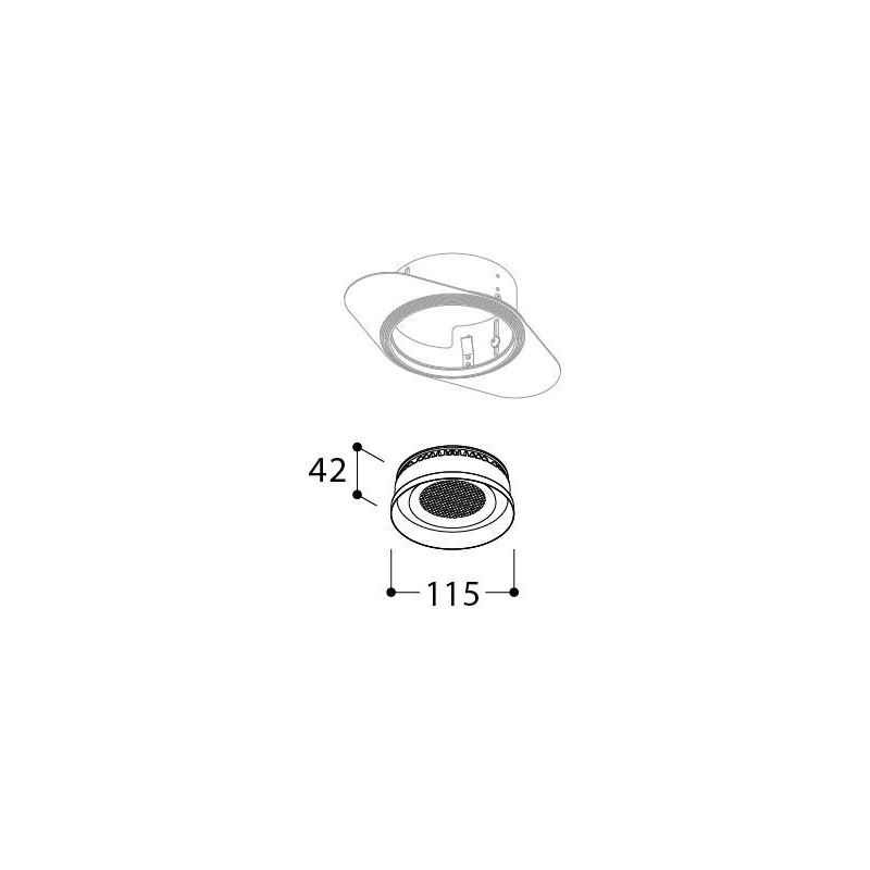 TAL ORBITAL IP65 TRIMLESS - THROUGH FLOW LOOK - recessed spot