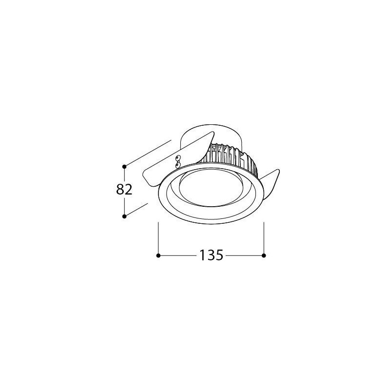 TAL ORBITAL LEAF FLOW CONTROL recessed spot