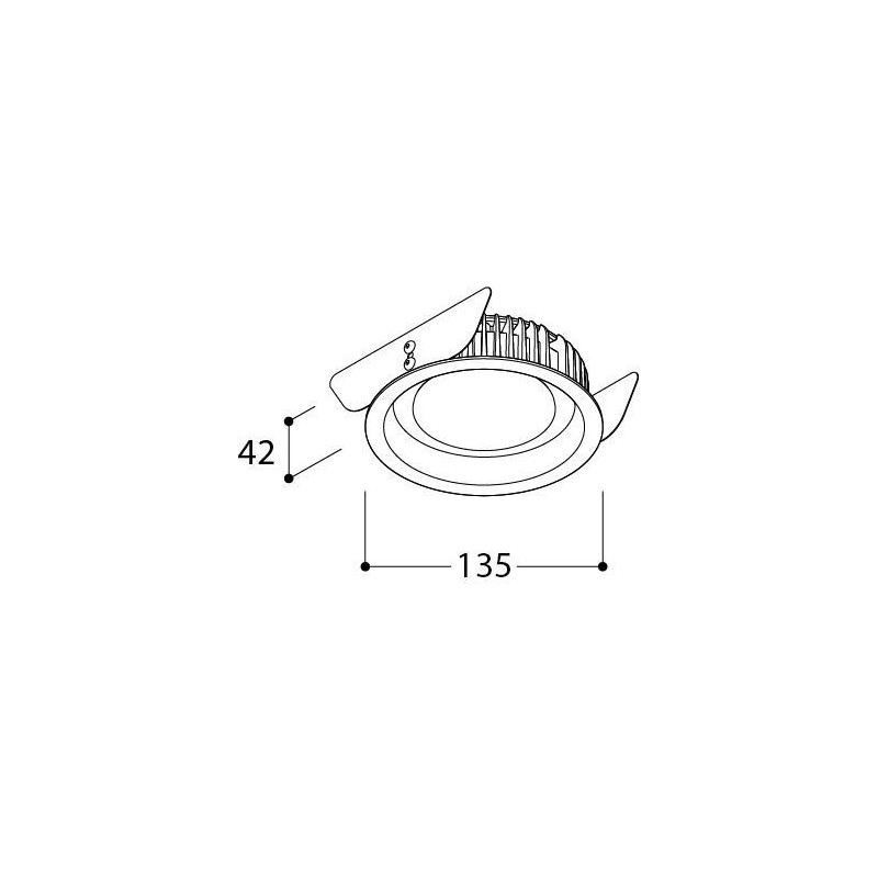 TAL ORBITAL LEAF FLOW CONTROL LOOK recessed spot