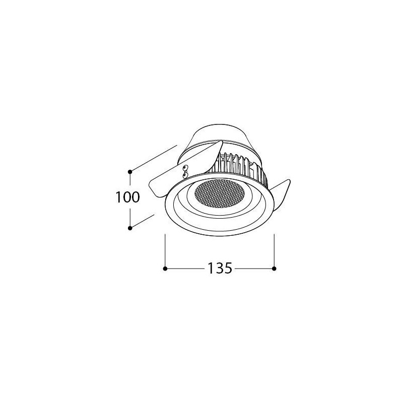 TAL ORBITAL LEAF SPEAKER recessed spot