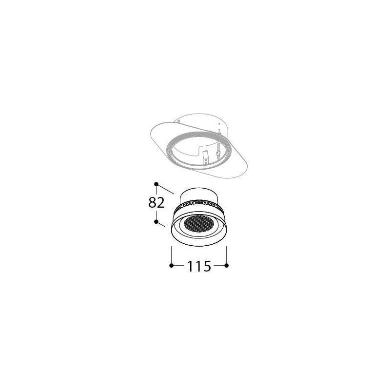 TAL ORBITAL TRIMLESS THROUGH FLOW recessed spot