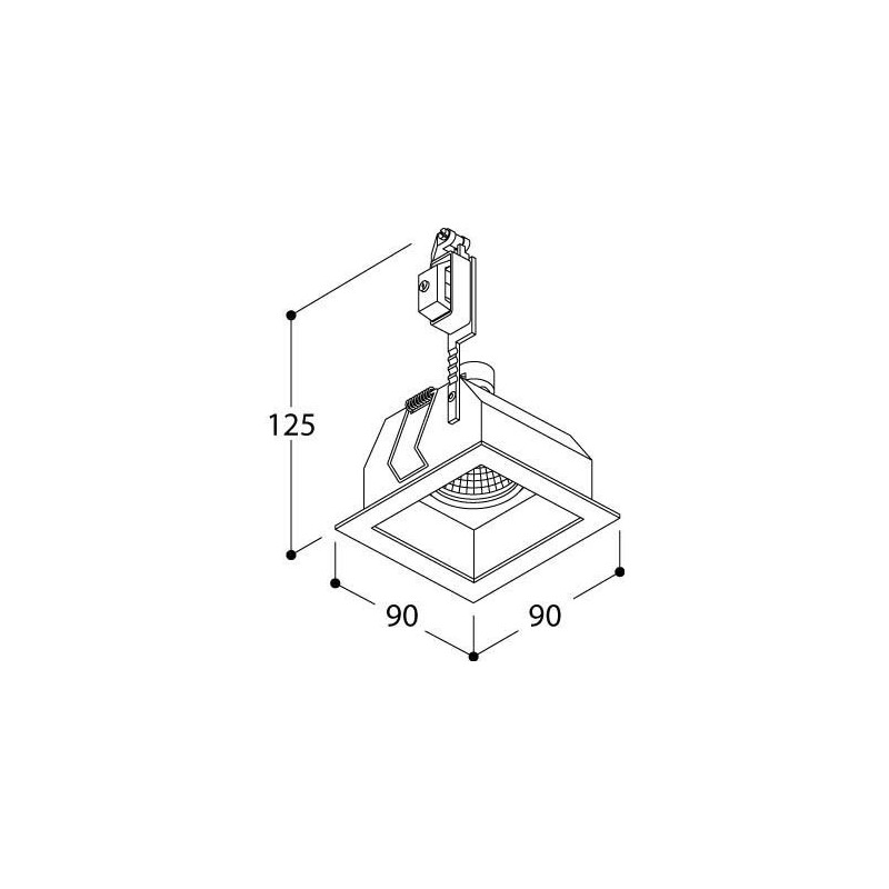 TAL QUAD 1 GU10  recessed spot