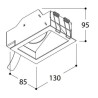 TAL QUAD ASYMMETRIC TORSION BEAUFORT recessed spot