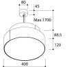Tal Lighting ROLLO 400 Suspended Hängelampe