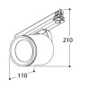 Tal Lighting SIGMA NXT INCL HEAD 60° TILTING Schienenleuchte