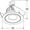 Tal Lighting SIMPLON HALOLED LEAF Deckenlampe