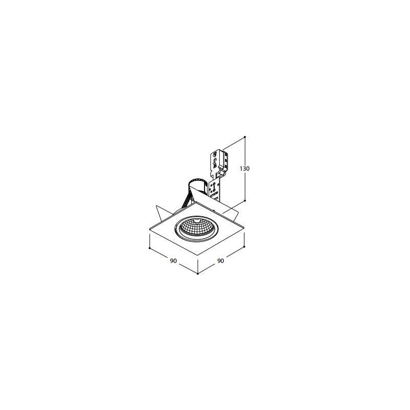 Tal Lighting SOLID SQUARE GU10 Deckenlampe