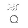 TAL SURFACE TRACK 3F - BASE + CABLE 3m 