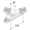 TAL SURFACE TRACK 3F - T COUPLER EARTH INSIDE + LEFT 