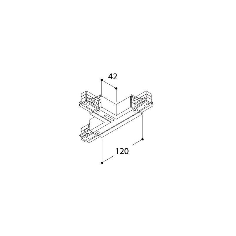 TAL SURFACE TRACK 3F - T COUPLER EARTH OUTSIDE + LEFT 