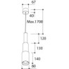 Tal Lighting TELESCOOP Suspended mains dimm Hängelampe