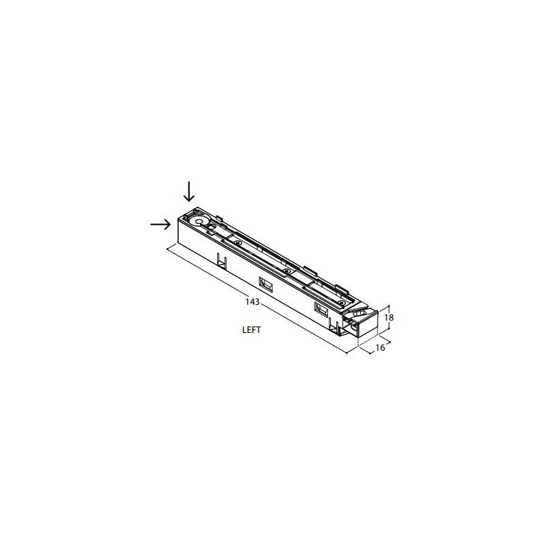 TAL TRACK 48V - FEED LEFT 