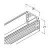 TAL TRACK 48V SURFACE - 2000MM 