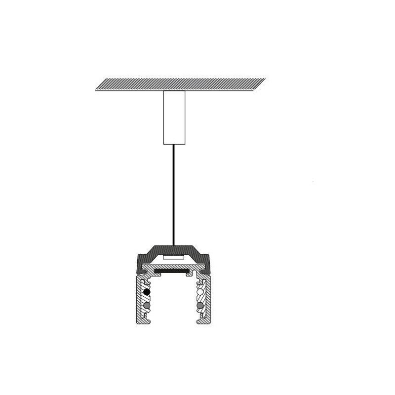 TAL TRACK 48V SURFACE - PENDANT CLIP + SUSP STEEL WIRE 6m 