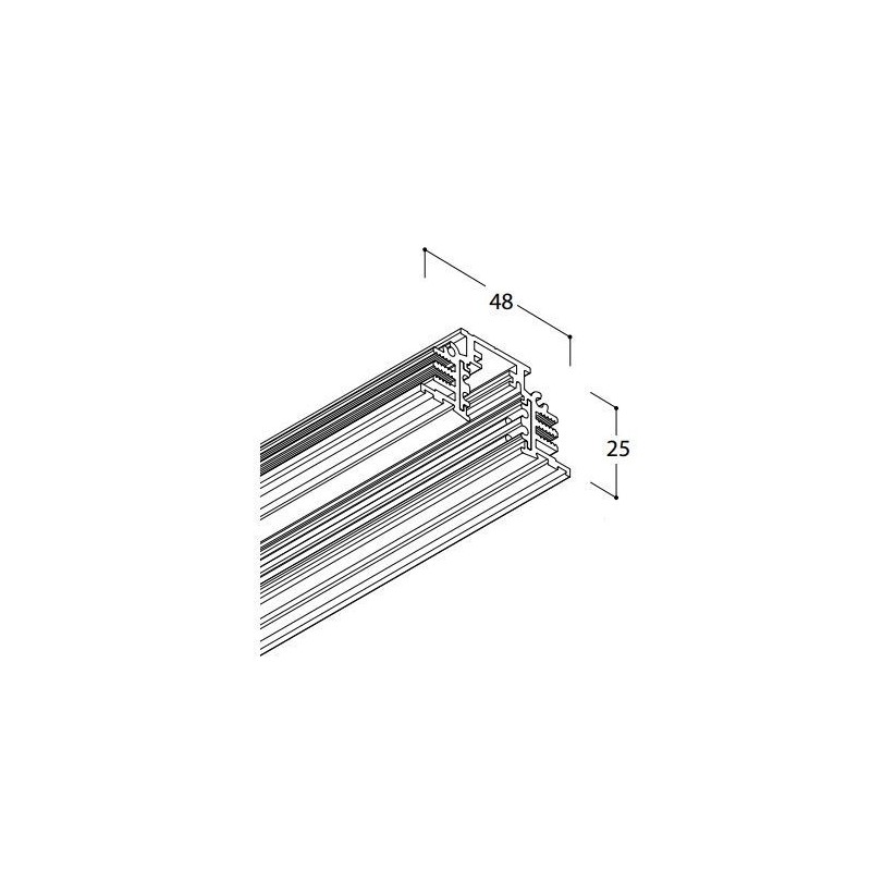 TAL TRACK 48V TRIMLESS - 2000MM 