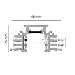 TAL TRACK 48V TRIMLESS - 3000MM 