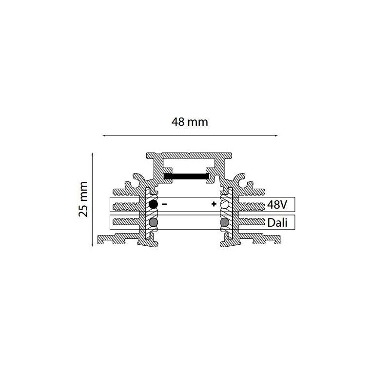 TAL TRACK 48V TRIMLESS - 3000MM 