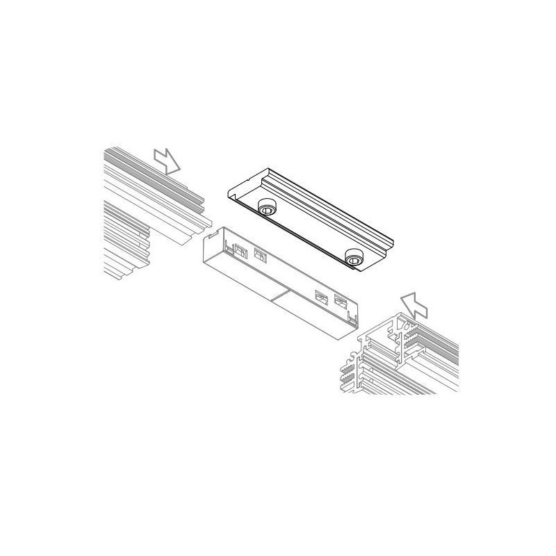 TAL TRACK 48V TRIMLESS - MECHANICAL COUPLER 