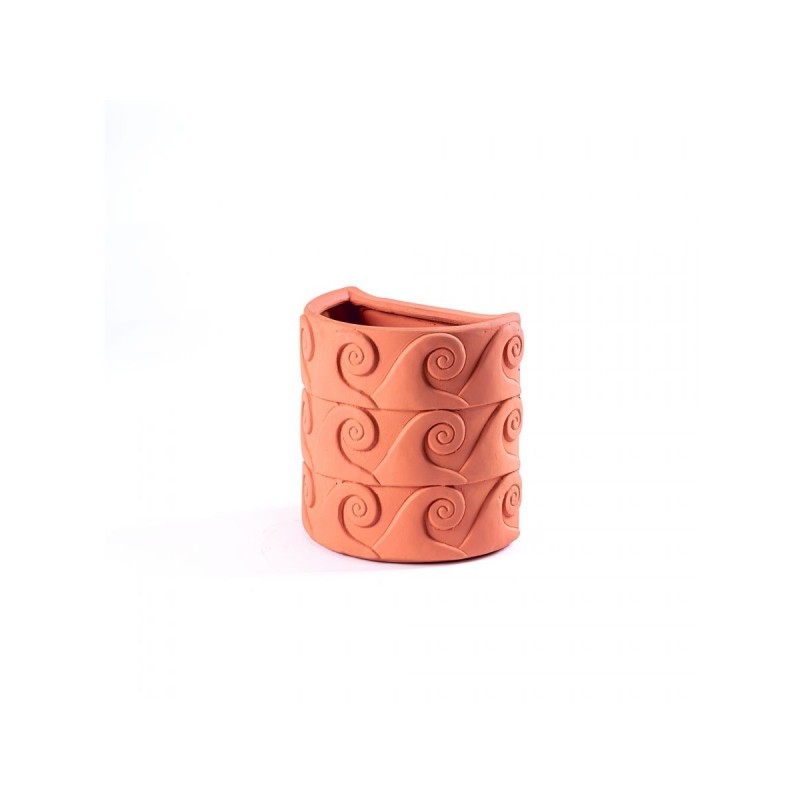 Seletti Magna Graecia Terracotta Wall Vase - Onde