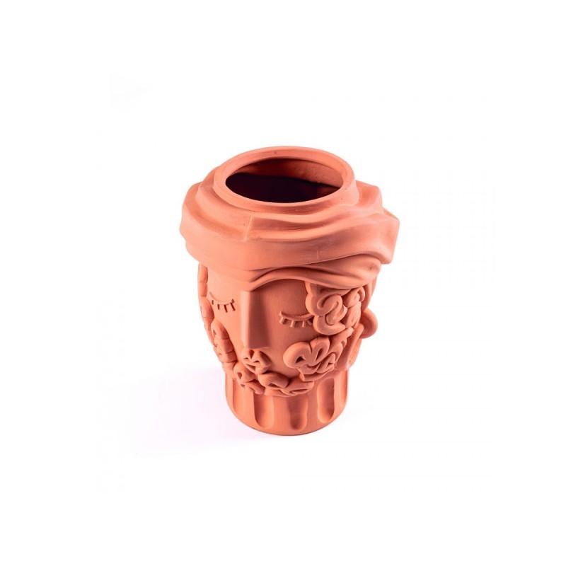 Seletti Magna Graecia Terracotta Vase - Man