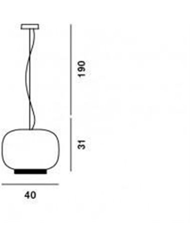Foscarini Chouchin 1 Dim suspension lamp