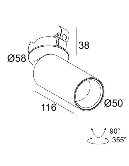 Delta Light VIZIR CLIP Ceiling lamp