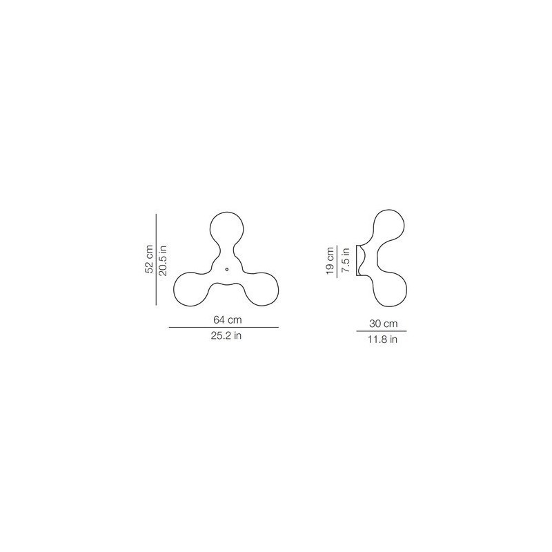 Kundalini ATOMIUM WALL Wall lamp
