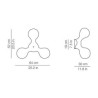 Kundalini ATOMIUM WALL Wall lamp