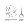Kundalini Dew 9 Chandelier suspension lamp