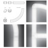 Artemide Alphabet Of Light Wall lamp "C" uppercase