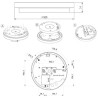 Integratech Disc Ceiling light sensor+emergency