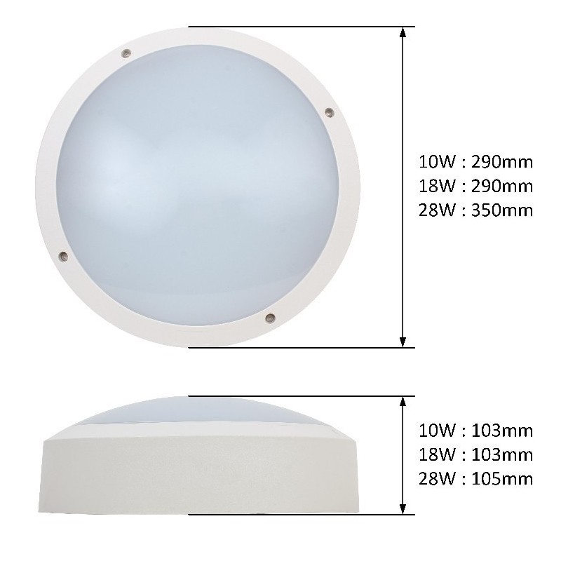 Integratech LED armatuur Sola IK10 sensor+nood Deckenlampe