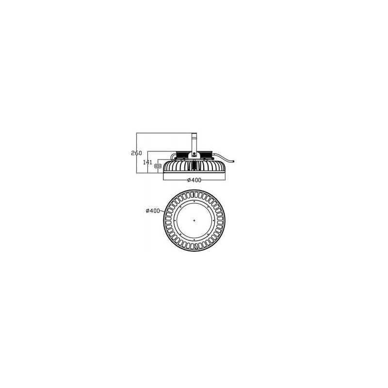 Integratech Highbay PHB 240W IP65 dimmable 1-10V