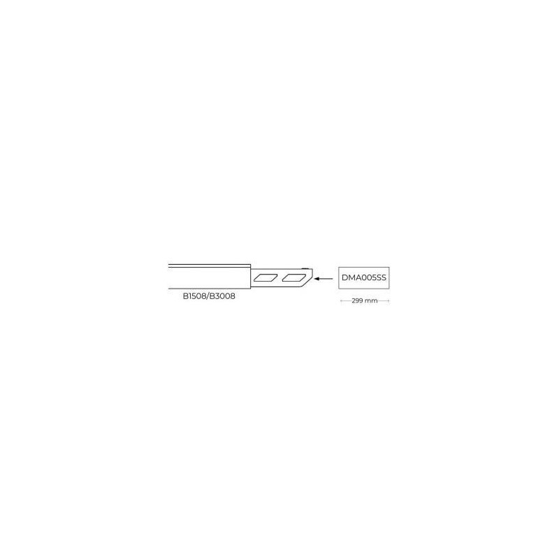 Integratech Dreamline steel endbox for support profile