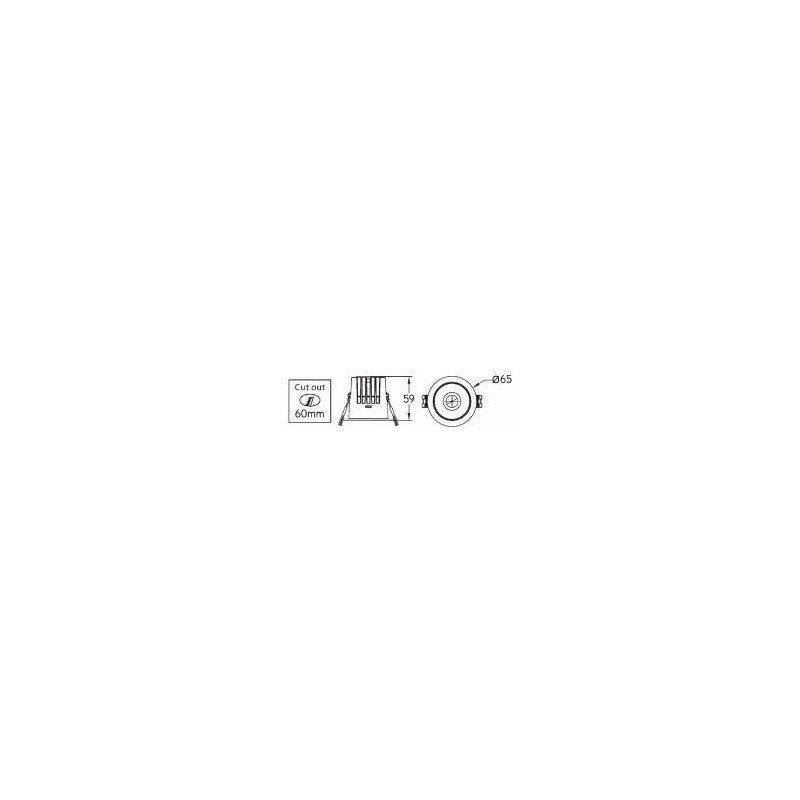 Integratech Recessed spot Deep low UGR 5W