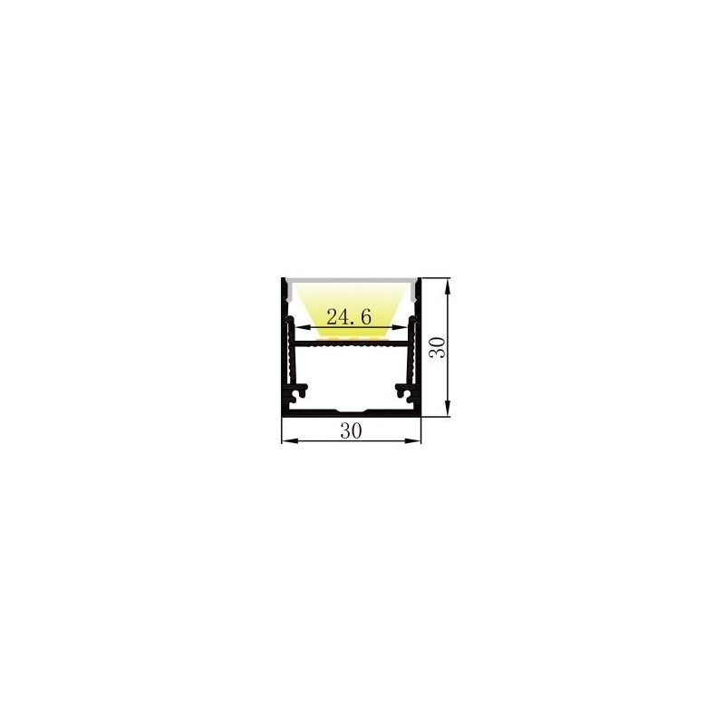 Integratech LED profile PL3030 Complete kit