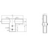 Integratech Streetlight adapter 2x 60mm