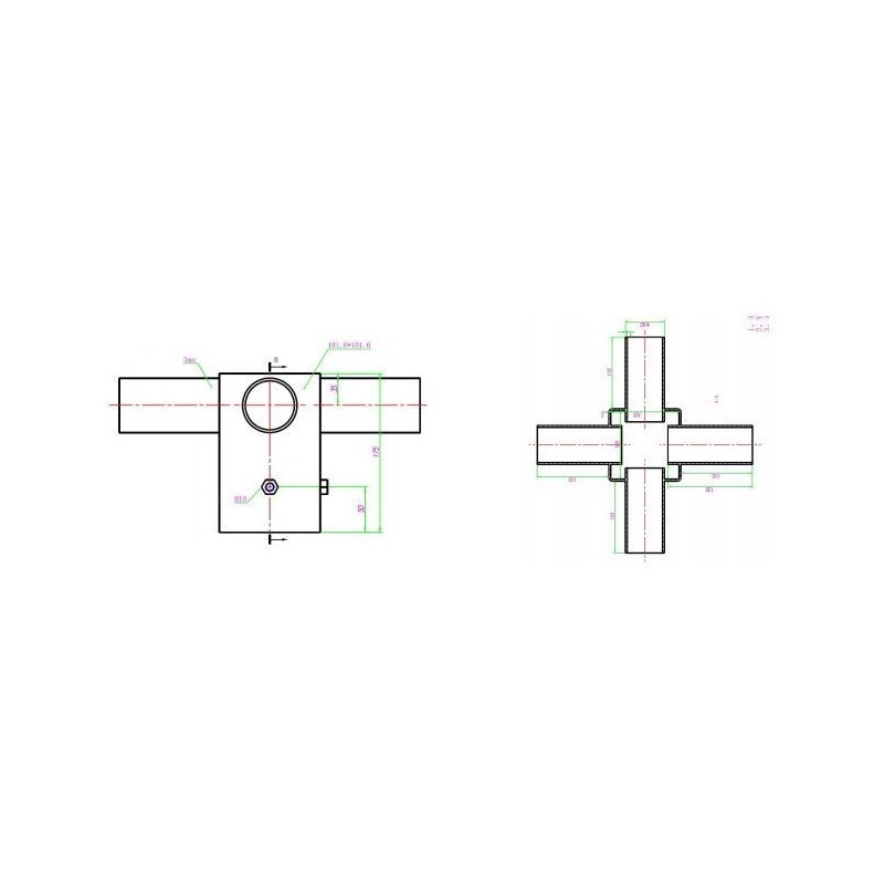 Integratech Streetlight adapter S105/4x60mm