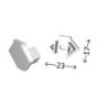 Integratech Endcap for profile ICORN with entrance