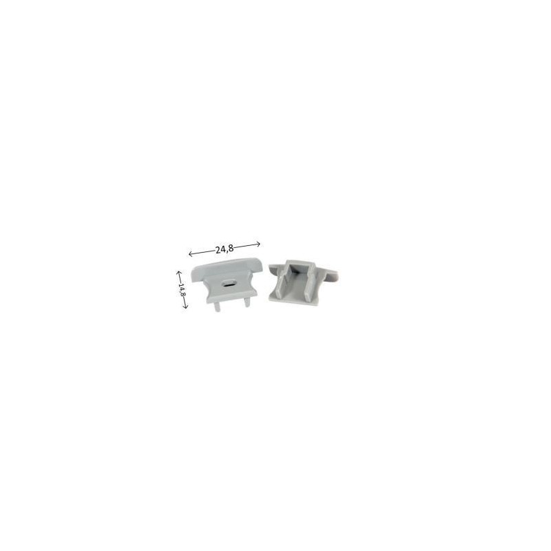 Integratech Endcap for profile RSL15 with entrance