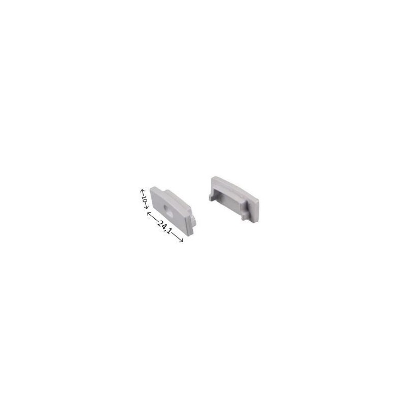 Integratech Endcap for profile SLW8 with entrance