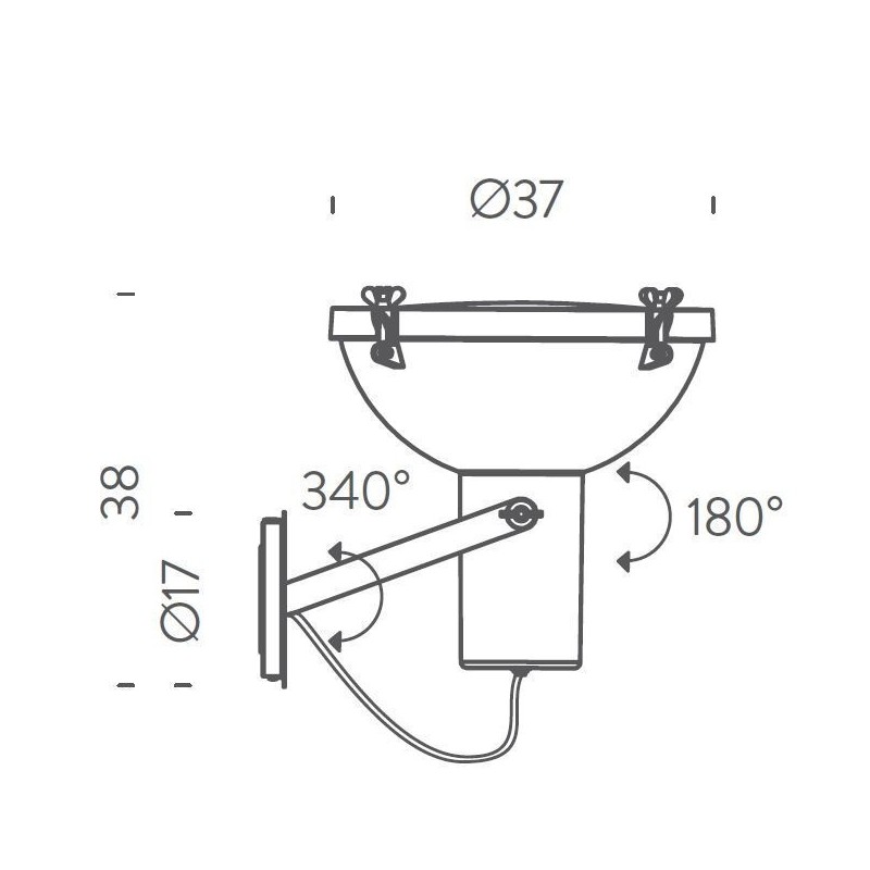 Nemo Projecteur 365 parete Wall lamp