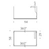 Nemo Spigolo horizotal Suspension lamp