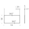 Nemo Spigolo vertical Hanglamp