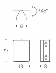 Applique Essential Nickel Mat, Lampe Interieur Faro