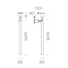 Nemo Canna Nuda (glass) 50cm Hanging lamp